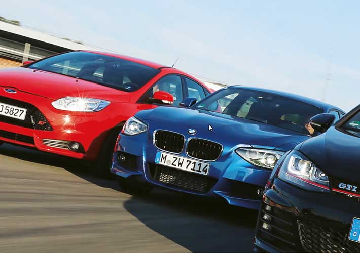 Read more about the article Σύγκριση: Golf GTI vs BMW 125i, Ford Focus ST, Mercedes A 250
