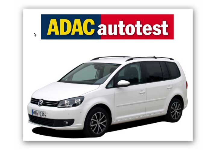 Read more about the article Touran 1.6 TDI Bluemotion – ADAC Autotest