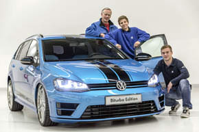 Read more about the article VW apprentices prep Golf GTI Dark Shine, Variant Biturbo for Worthersee