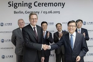 Read more about the article Volkswagen signs cooperation agreement in the area of e-mobility research with Chinese joint venture partner SAIC