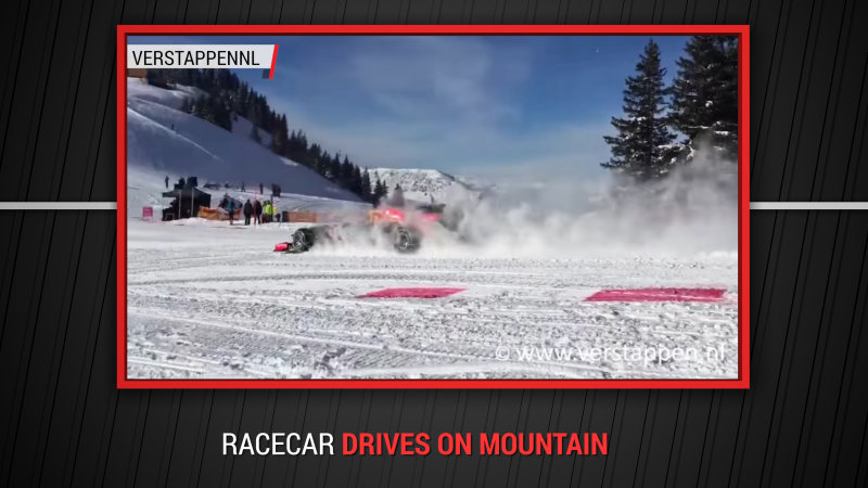 You are currently viewing Red Bull hits the slopes in a specially modified F1 car