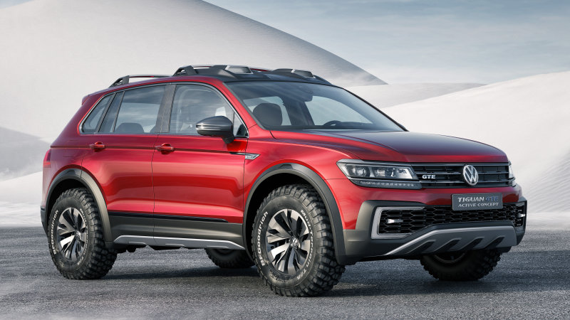 You are currently viewing VW Tiguan GTE Active Concept is a sporty off-road hybrid [w/video]