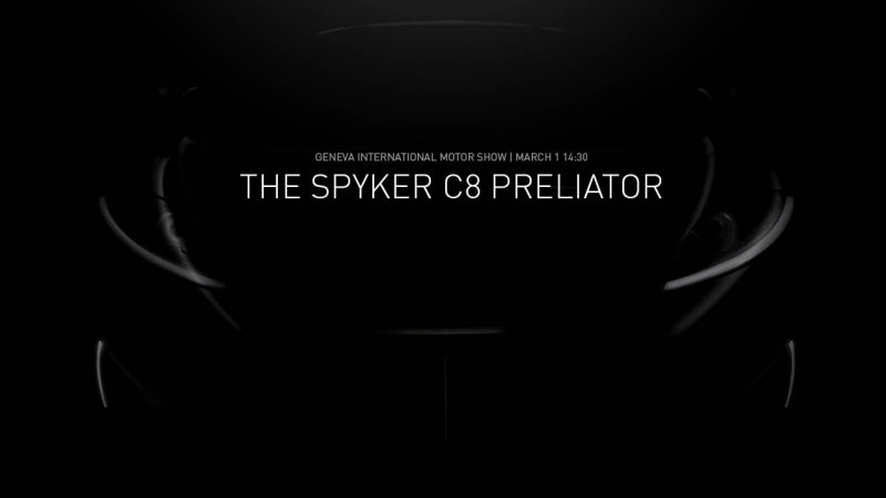 You are currently viewing Spyker to reveal new C8 Preliator in Geneva